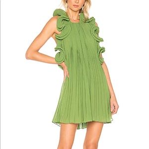 Amur ruffle mini dress